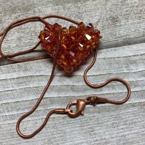 Handmade Swarovski Crystal ❤️ Heart Necklace